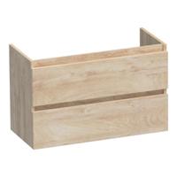 Brauer Joy - Onderkast Ondiep - 80 cm - met 2 Softclose Lades Greeploos en 1 Sifon Uitsparing - Forest Wheat - thumbnail