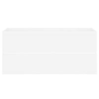 Wastafelkast 100x38,5x45 cm bewerkt hout wit - thumbnail