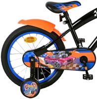Hot wheels 16 inch fiets zwart/oranje/blauw 31656 - thumbnail
