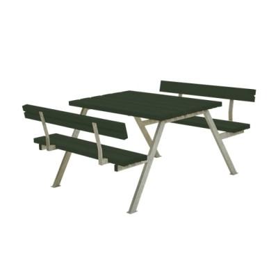 Picknicktafel Balkon Alpha Groen 2 Rugleuningen Picknicktafel Balkon Alpha Groen 2 Rugleuningen