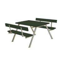 Picknicktafel Balkon Alpha Groen 2 Rugleuningen - thumbnail