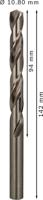 Bosch Accessories 2608585528 HSS Metaal-spiraalboor 10.8 mm Gezamenlijke lengte 142 mm Geslepen DIN 338 Cilinderschacht 5 stuk(s) - thumbnail
