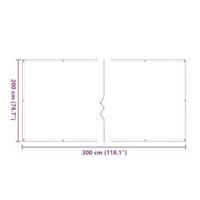 Doorzichtig zeildoek met zeilringen 2x3 m polyethyleen - thumbnail