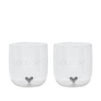 Riviera Maison Waterglazen set - Good Day Glass M - 2 stuks - thumbnail