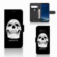 Telefoonhoesje met Naam Samsung Galaxy S8 Skull Eyes - thumbnail
