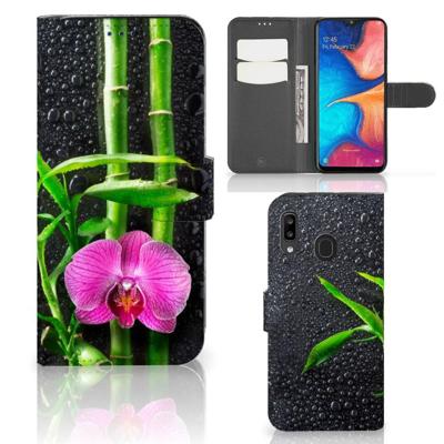 Samsung Galaxy A30 Hoesje Orchidee Samsung Galaxy A30 Hoesje Orchidee