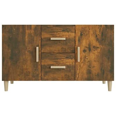 Dressoir 100x36x60 cm bewerkt hout gerookt eikenkleurig Dressoir 100x36x60 cm bewerkt hout gerookt eikenkleurig