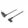 Euro Stroomkabel Euro Male - IEC-320-C7 3.00 m Zwart