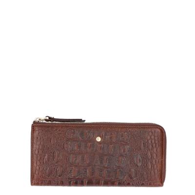 FMME Wallet Large Croco Brown