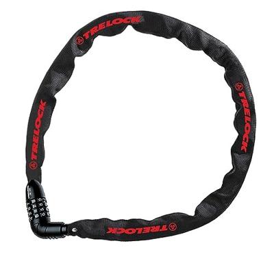 Trelock bc c115 110/4 zw - kettingslot, 110 cm, zwart