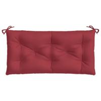 VidaXL Tuinbankkussen 110x50x7 cm oxford stof wijnrood - thumbnail