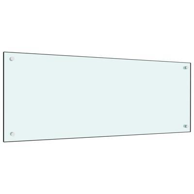VidaXL Spatscherm keuken 100x40 cm gehard glas wit