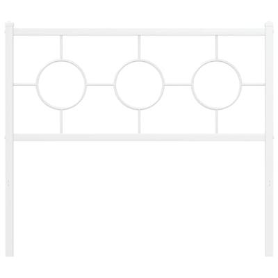 Hoofdbord 100 cm metaal wit