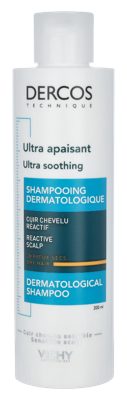 Vichy Dercos Ultra Kalmerende Shampoo Gevoelige Hoofdhuid Droog Haar 200ml
