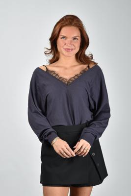 IRO trui Aubepine WP12AUBEPINE shadow blue