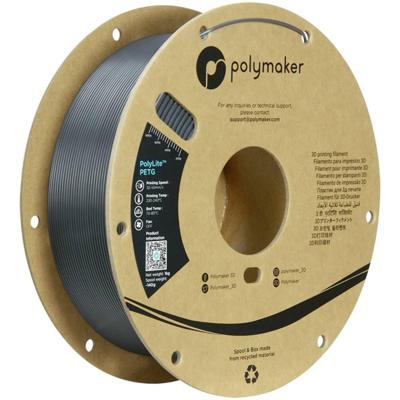 Polymaker PB01056 6938936713784 Filament PETG Hittebestendig, Hoge treksterkte 1.75 mm 1000 g Donkergrijs PolyLite™ 1 stuk(s) Polymaker PB01056 6938936713784 Filament PETG Hittebestendig, Hoge treksterkte 1.75 mm 1000 g Donkergrijs PolyLite™ 1 stuk(s)