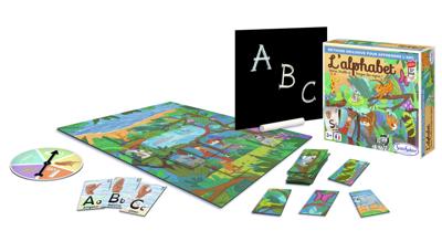 Bordspel - SENTOSFEER - Het Alfabet - Hoofdletters - Kleine letters - Braille - Gebarentaal - Vanaf 3 jaar Bordspel - SENTOSFEER - Het Alfabet - Hoofdletters - Kleine letters - Braille - Gebarentaal - Vanaf 3 jaar