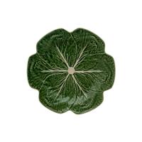 Bordallo Pinheiro Natural Couve Dinerbord - Koolblad - Groen - Set Van 2 - Aardewerk - Ø 26,5 Cm - thumbnail