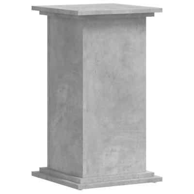 VidaXL Plantenstandaard 33x33x60 cm bewerkt hout betongrijs - thumbnail