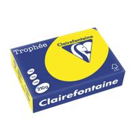 Clairefontaine Trophée Intens, gekleurd papier, A4, 210 g, 250 vel, zonnegeel - thumbnail