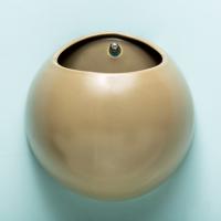 Bloempot Globe 14,5x 14x 9,8 cm - warm grijs - thumbnail