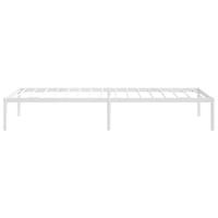 Bedframe metaal wit 75 x 190 cm - thumbnail