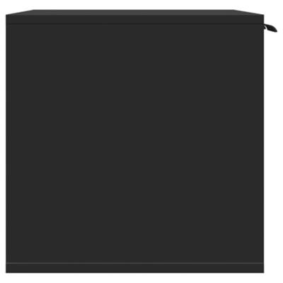 Kattenbakkast 80x50x45 cm bewerkt hout zwart Kattenbakkast 80x50x45 cm bewerkt hout zwart
