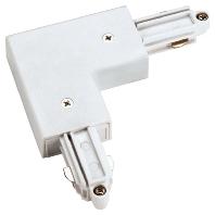 SLV 1-faseL-Connector 1 hoekverbinder aarde buiten wit - 143051