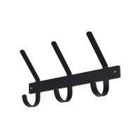 Kapstok Duke 3 haken zwart - thumbnail