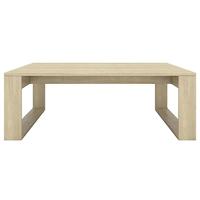 Salontafel 100x100x35 cm spaanplaat sonoma eikenkleurig - thumbnail