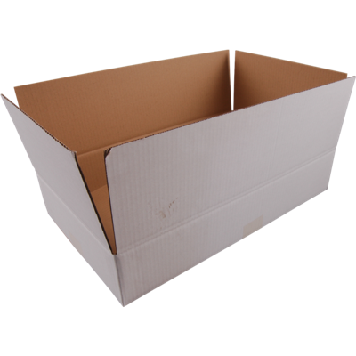 Amerikaanse vouwdoos | golfkarton | 400x300x215mm | enkele golf | PFC | wit | 25 stuks