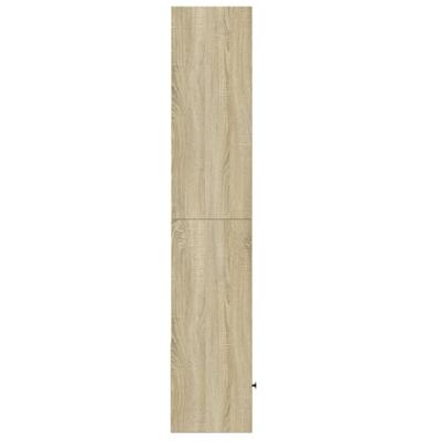 Boekenkast 70x36x189 cm bewerkt hout sonoma eikenkleurig