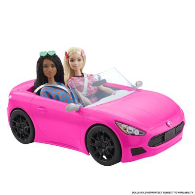 MATTEL Speelgoedauto Barbie Cabrio of Hot Wheels Monster Truck (HBT92 Barbie Glam Cabrio) - thumbnail