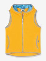 Fleece kindervest POPPELI FINKID, zip-in binnenjas geel - thumbnail