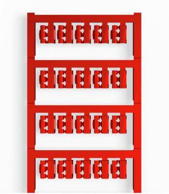 Weidmüller 1813150000 SFC 0/12 NEUTRAL RT Kabelmarkeringdrager Montagemethode: Vastklemmen Markeringsvlak: 4.10 x 12 mm Rood Aantal markeringen: 200 200 stuk(s)