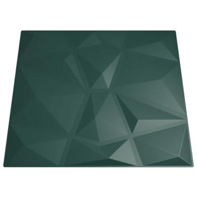 48 st Wandpanelen diamant 12 m² 50x50 cm XPS groen