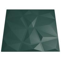 48 st Wandpanelen diamant 12 m² 50x50 cm XPS groen - thumbnail