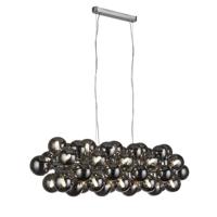 Searchlight Hanglamp GlasBerry Globe 25-lichts zwart met smoke glas - 52131-25SM - thumbnail