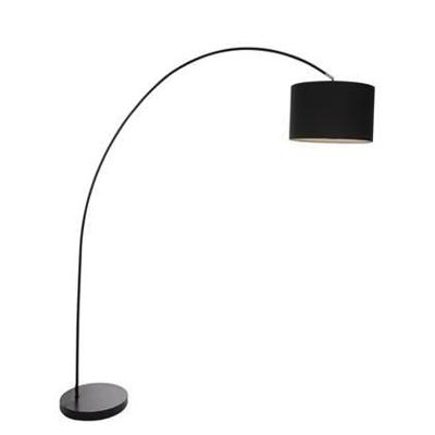 Mexlite Vloerlamp solva 7976zw zwart kap