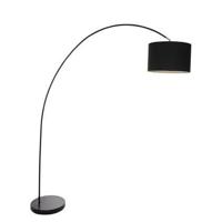 Mexlite Vloerlamp solva 7976zw zwart kap - thumbnail