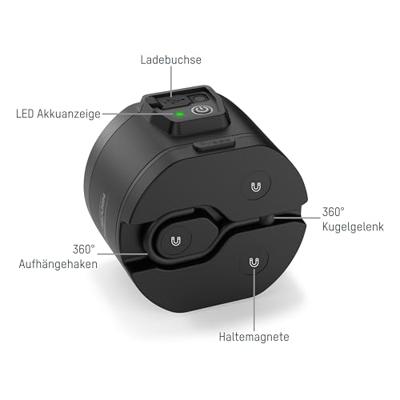 Oplaadbare LED Werklamp Magnetisch - 10 Watt - 6500K - IP65 Oplaadbare LED Werklamp Magnetisch - 10 Watt - 6500K - IP65
