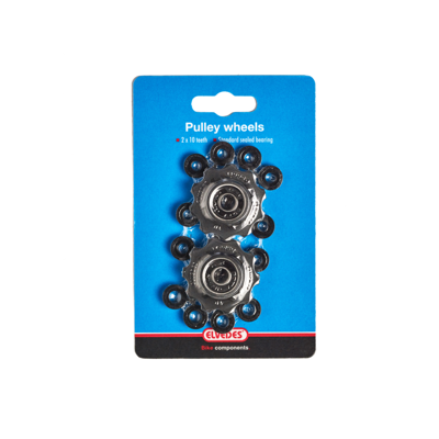 Shimano Derailleurwieltjes 10 tanden 8s zwart 2 stuks Shimano Derailleurwieltjes 10 tanden 8s zwart 2 stuks