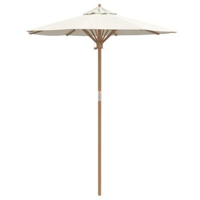 Tuinparasol Crèmewit 180 x 180 x 230 cm Bamboe