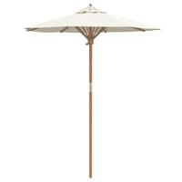Tuinparasol Crèmewit 180 x 180 x 230 cm Bamboe - thumbnail