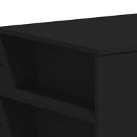 Salontafel 102x50x45 cm bewerkt hout zwart - thumbnail