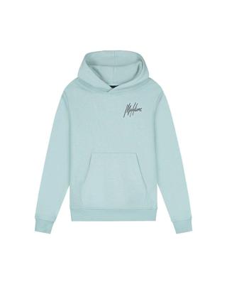 Malelions winter hoodie jongens - blauw/grijs - signature, gestreept