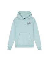 Malelions winter hoodie jongens - blauw/grijs - signature, gestreept - thumbnail