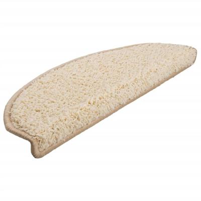 Trapmatten 10 st 65x21x4 cm Crme Halfrond Groot