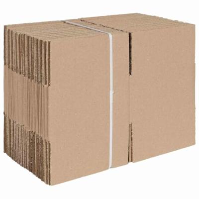 VidaXL Vouwdoos met opslag 50 pcs naturel 15 x 15 x 8 cm karton