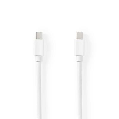 Nedis CCGB37504WT20 Mini-displayport - Mini-displayport-kabel Mini-displayport Male - Mini-displayport Male 2,0 M Wit - thumbnail